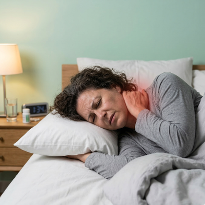 Sueño deficiente debido al dolor de cuello